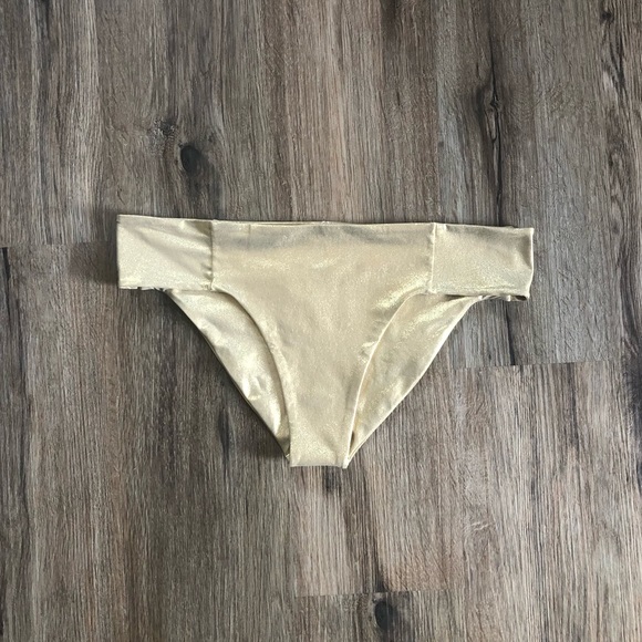 NEW Luli Fama Cosita Buena Gold Rush Bikini Bottoms - Picture 9 of 16